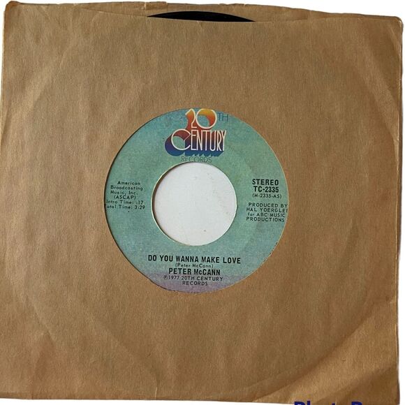 Peter McCann Do You Wanna Make Love Right Time Of The Night 7 inch Vinyl 1977 - Picture 3 of 7